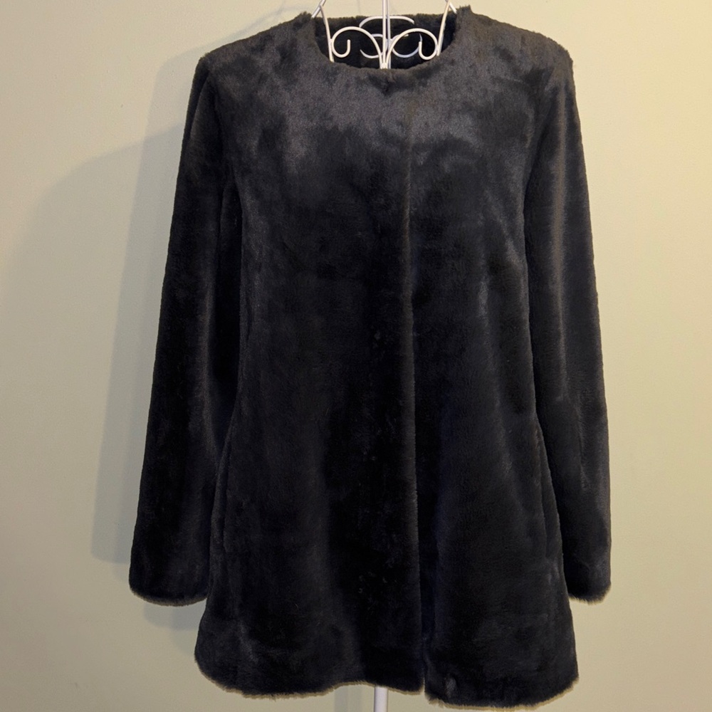 Jeno Neuman Faux Fur Jacket Size Small